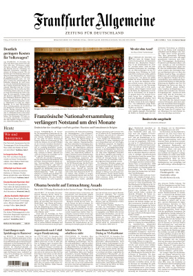 Frankfurter Allgemeine Zeitung für Deutschland 2015 №270 November 20