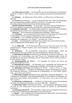 Лексикология немецкого языка. Терминологический словарь
