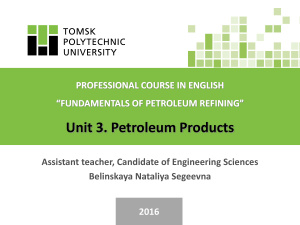 Petroleum Products - 1