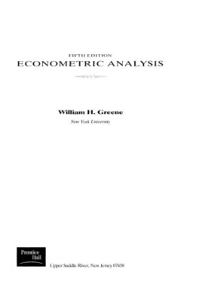 Грин В.Х. Эконометрический анализ 5-е издание (англ. яз.)