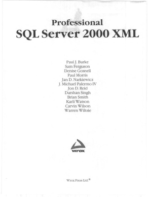 Берк П. Дж., Фергюсон С., Госнелл Д. и др. SQL Server 2000 XML