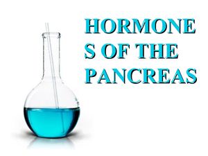 Нormones of the pancreas