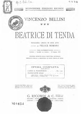 Bellini V. Beatrice di Tenda