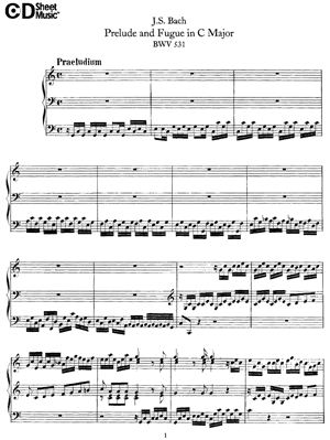 Бах И.С. Прелюдия и Фуга До Мажор (BWV 531)