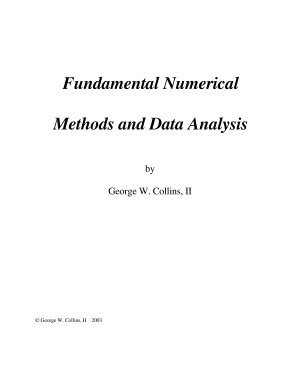 Collins G.W., II. Fundamental Numerical Methods and Data Analysis
