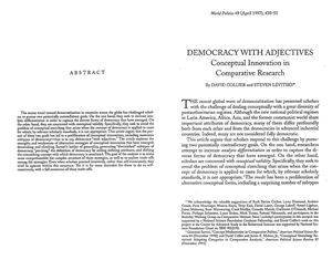 Collier D., Levitsky S. Democracy with Adjectives: Conceptual Innovation in Comparative Research
