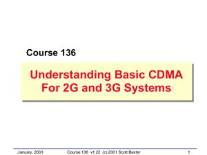 Лекции - Understanding basic cdma for 2G and 3G systems