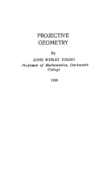 Юнг Дж. В. Проективная геометрия