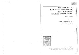 Peebles P.Z. Probability, Random Variables and Random Signal Principles