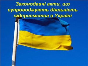 Законодавчі акти, що супроводжують діяльність підприємства в Україні (2010)