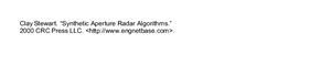 Clay Stewart. Synthetic Aperture Radar Algorithms. 2000 - 15 с