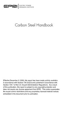 Carbon Steel Handbook