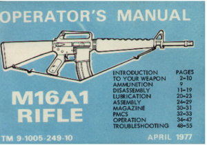 M16А1 rifle. Operator's manual