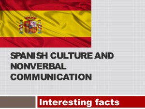 Spanish Culture and Nonverbal Communication