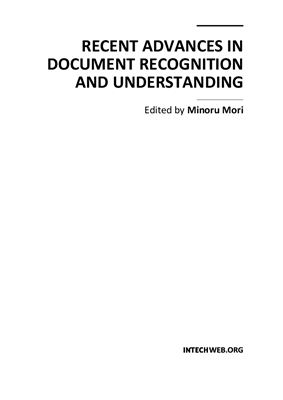 Mori M. (ed.) Recent Advances in Document Recognition and Understanding