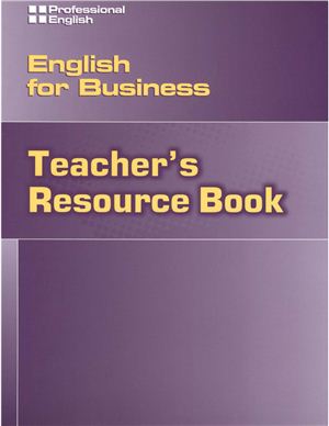 Williams Ivor. English for Business. Teacher's Resource Book