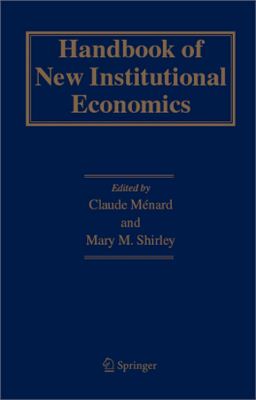 Handbook of New Institutional Economics