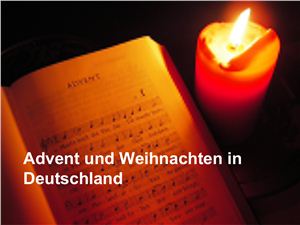 Weihnachten und Advent in Deutschland
