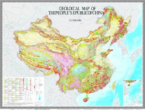 China. Geological map