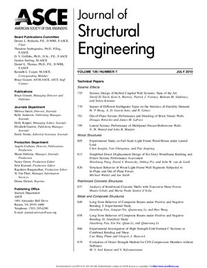 Journal of Structural Engineering 2010 №07