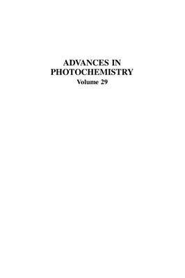 Advances in Photochemistry. V.29