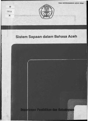 Budiman S., Ibrahim M. et al. Sistem Sapaan dalam Bahasa Aceh