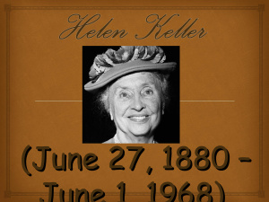 Biography of Helen Keller