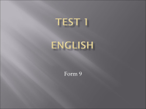 Тест по английскому языку в 9 классе 1 вариант