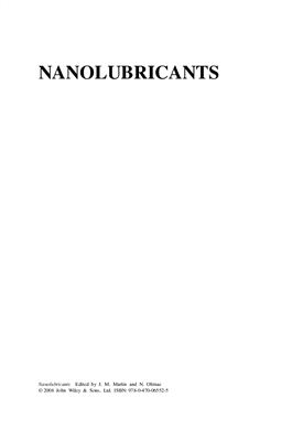 Martin J.M., Ohmae N. (Eds.) Nanolubricants
