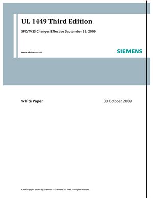 Siemens. UL 1449 Third Edition