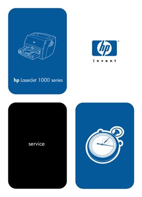 HP LaserJet 1000 series. Service Manual
