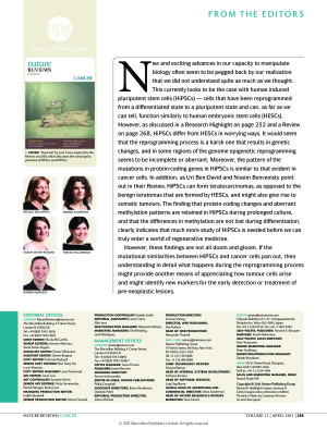 Nature Reviews Cancer 2011 №04 (vol 11) April
