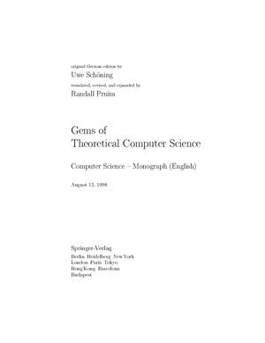 Sch?ning U., Prium R. Gems of Theoretical Computer Science