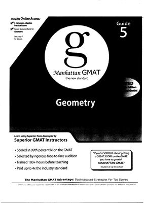 Manhattan GMAT. Geometry GMAT Strategy Guide
