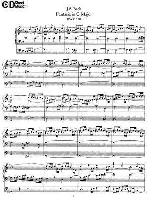 Бах И.С. Фантазия До Мажор (BWV 570)