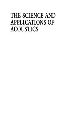 Raichel D.R. The Science and Applications of Acoustics