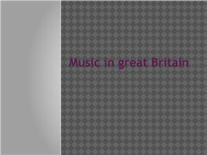 Music in great Britain