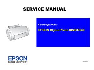 EPSON Stylus Photo R220/R230. Service Manual