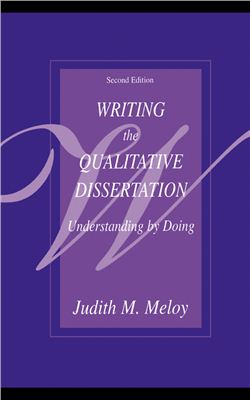 Meloy J.M. Writing the qualitative dissertation