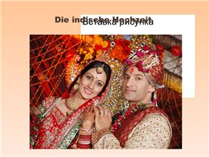Die Indische Hochzeit