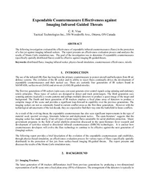 Viau C.R. Expendable countermeasure effectiveness against imaging infrared guided threats - Эффективность противодействия управляемых средствам с инфракрасным наведением
