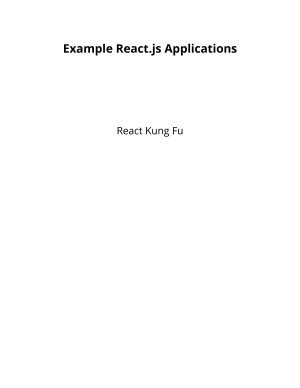 Example React.js Applications