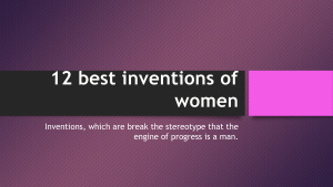 12 best inventions of women