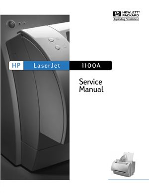 HP Laser Jet 1100A. Service Manual
