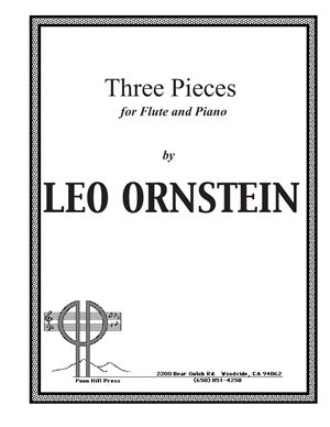 Ornstein Lev. Ноты для флейты, 3 pieces