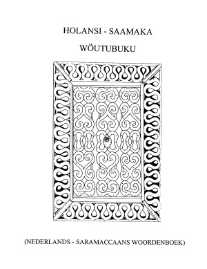 Glock N. Holansi-Saamaka wöutubuku: Nederlands-Saramaccaans woordenboek