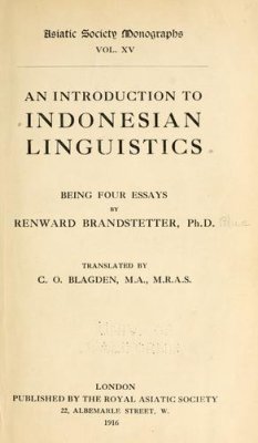 Brandstetter R. An Introduction to Indonesian Linguistics