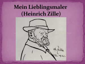 Mein Lieblingsmaler (Heinrich Zille)