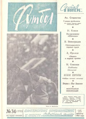 Футбол 1963 №34
