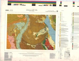 Geological map of Egypt, H-36-C (Beni Suef), масштаб: 1: 500000